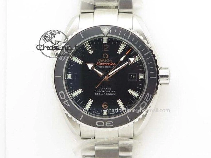 0820 FlexibleFit Planet Ocean SS Bp Maker 45mm Orange Bezel On SS Bracelet A 8216